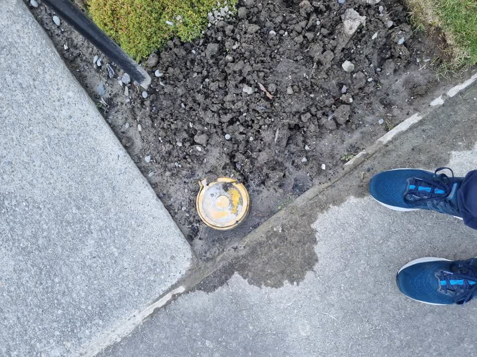 The photograph attached to this water leak report