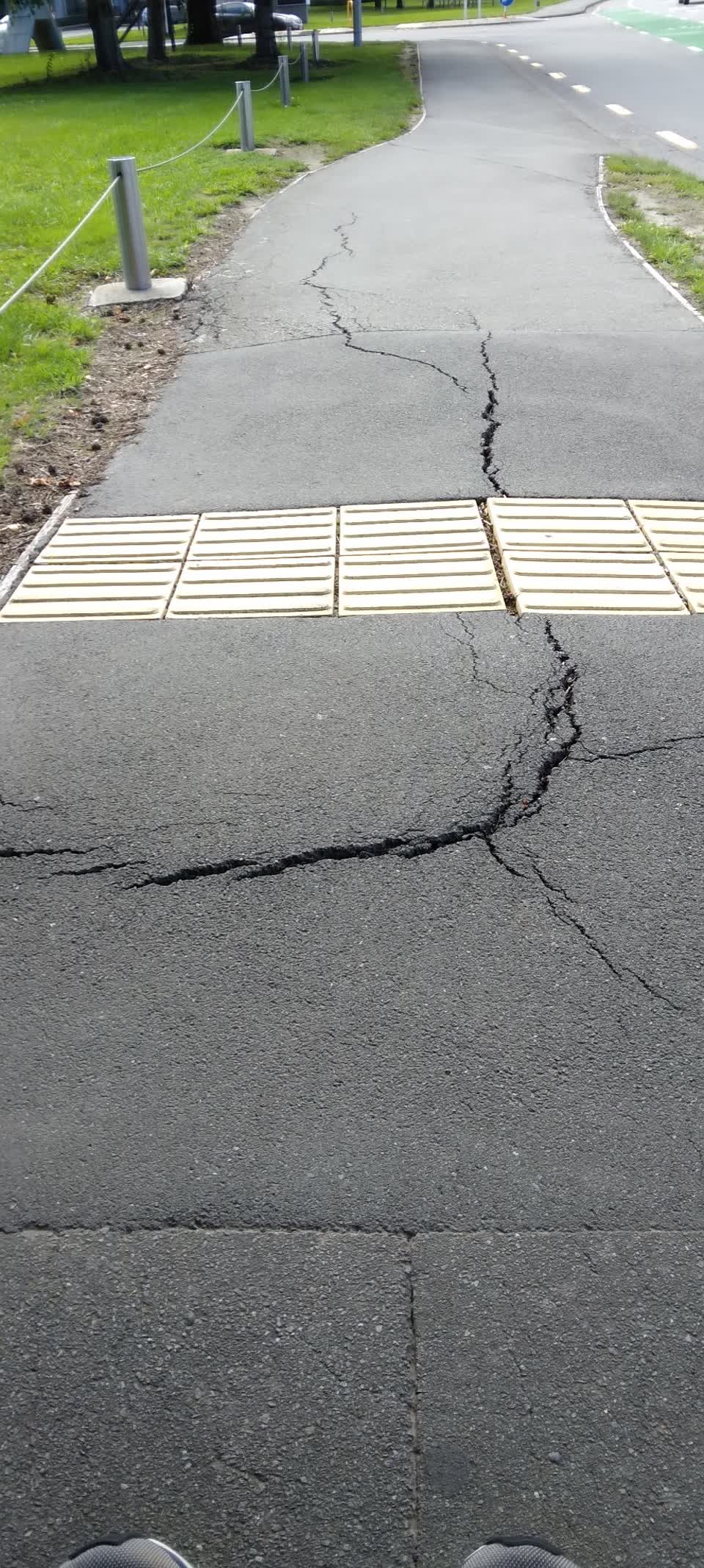 The photograph attached to this roading/streets report