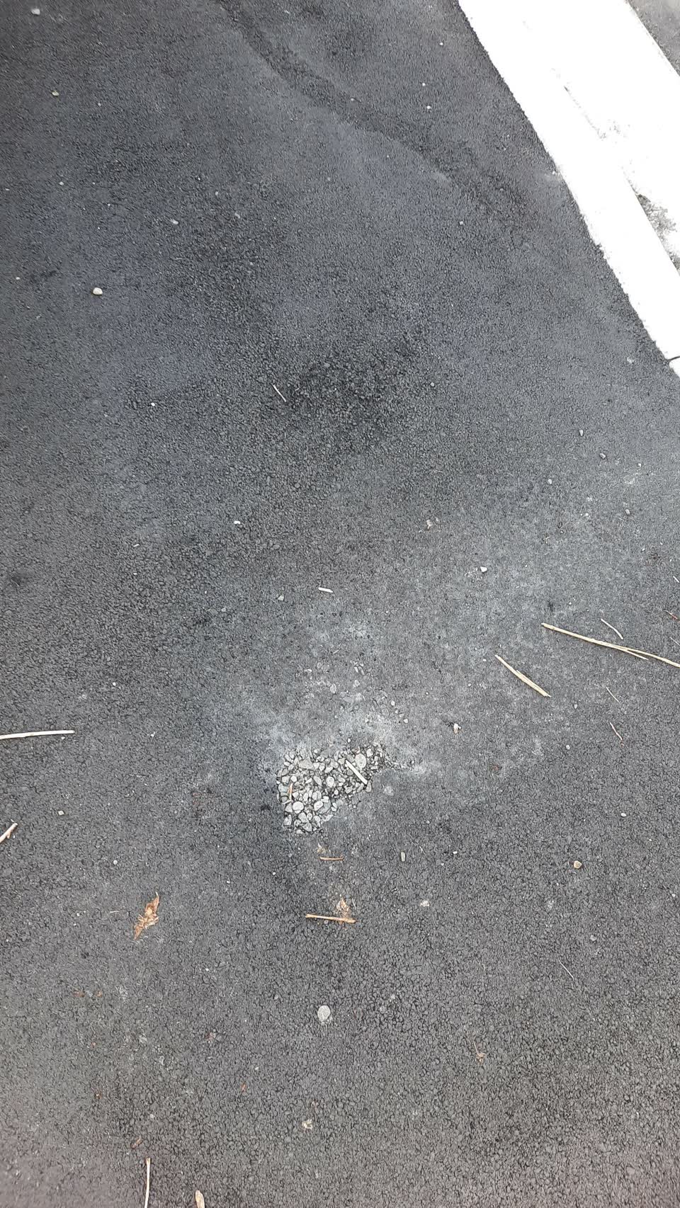 The photograph attached to this roading/streets report