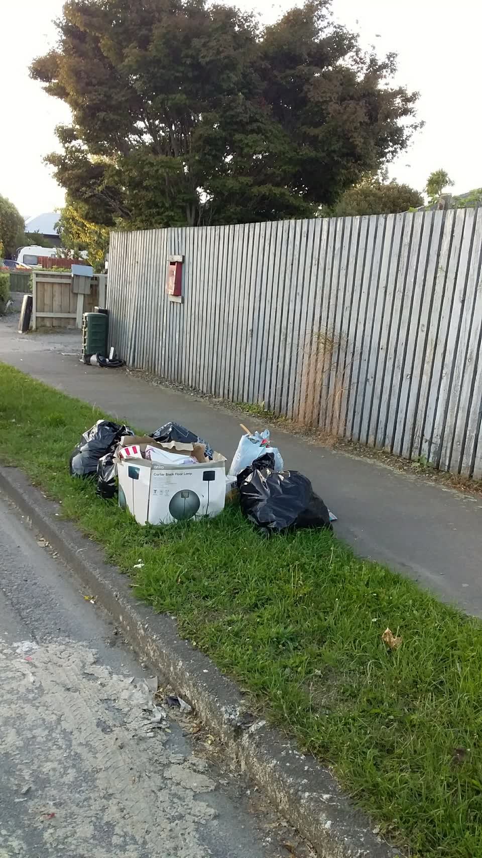 The photograph attached to this rubbish/recycling report