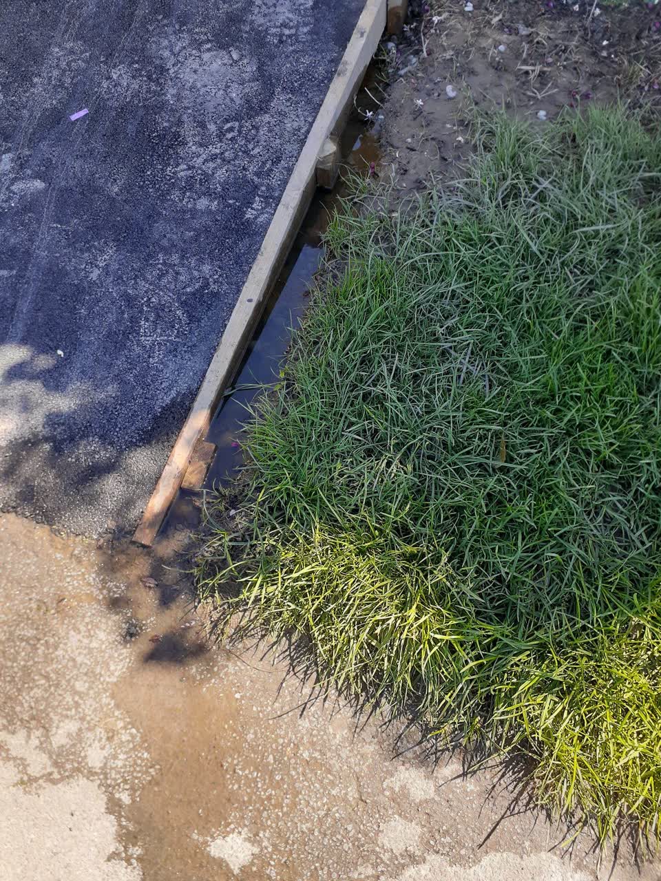 The photograph attached to this water leak report