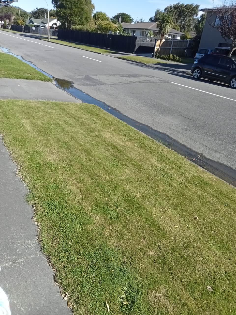 The photograph attached to this water leak report