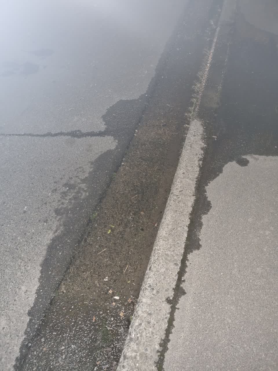 The photograph attached to this water leak report