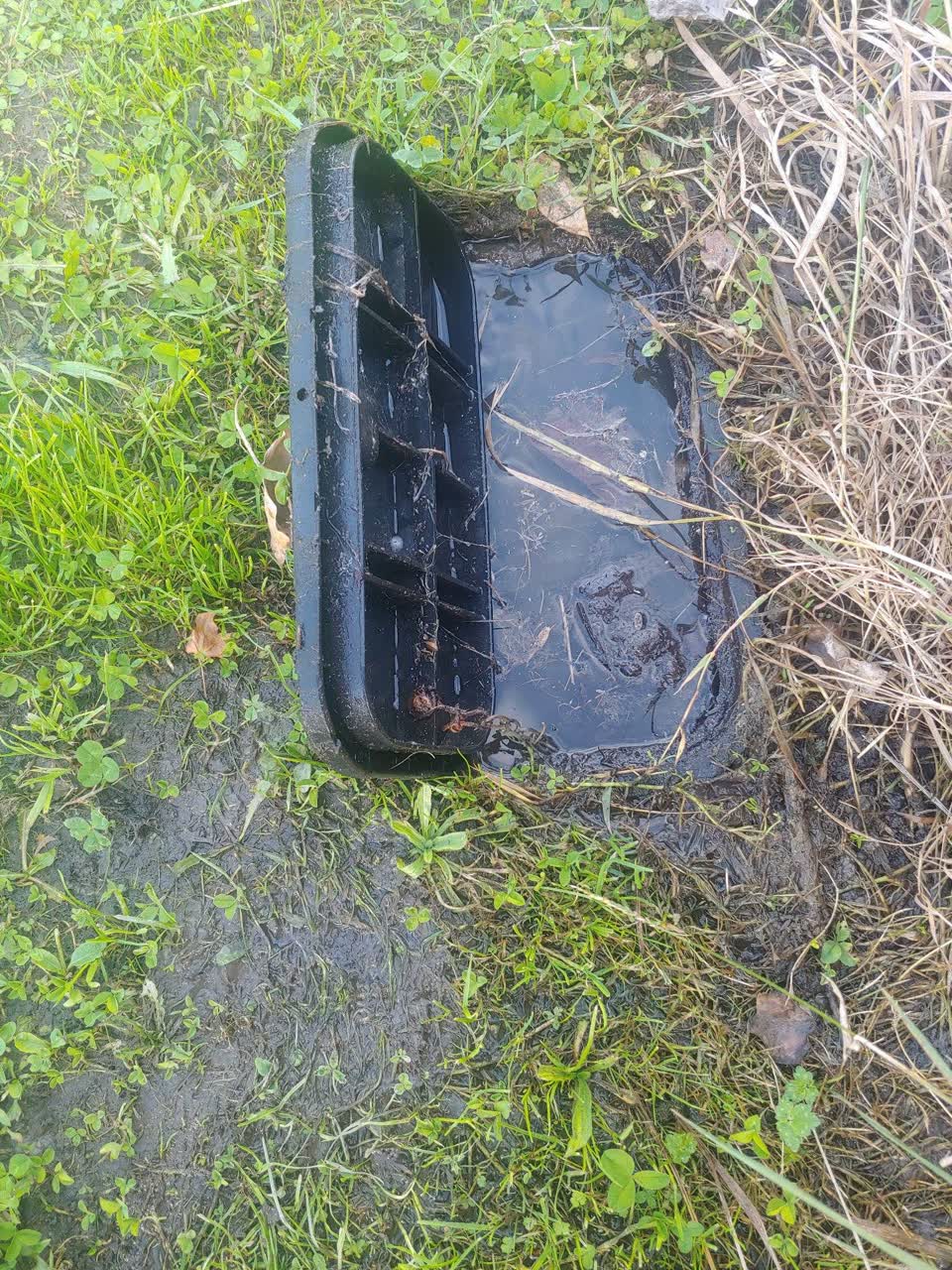 The photograph attached to this water leak report