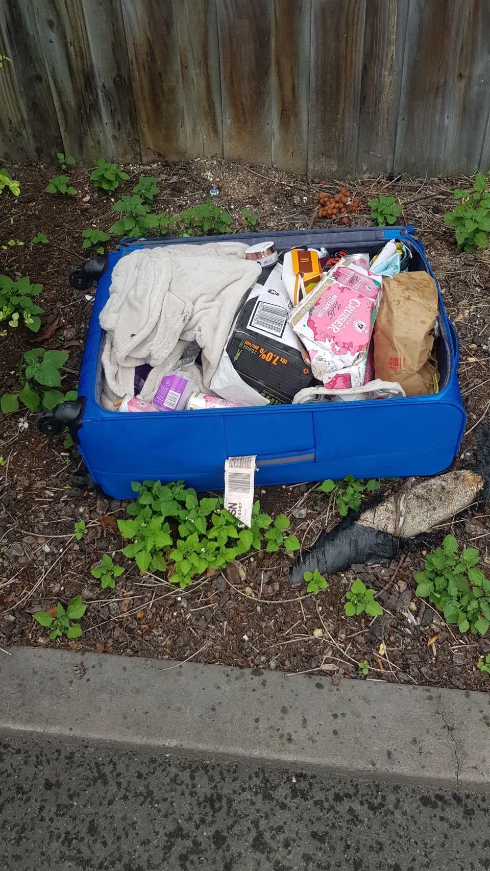 The photograph attached to this rubbish/recycling report