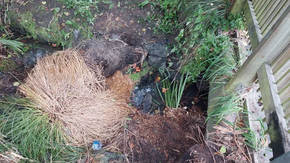 The photograph attached to this flooding report