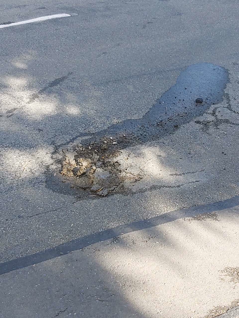 The photograph attached to this water leak report