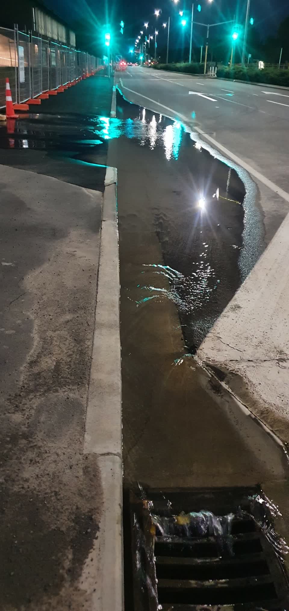 The photograph attached to this water leak report