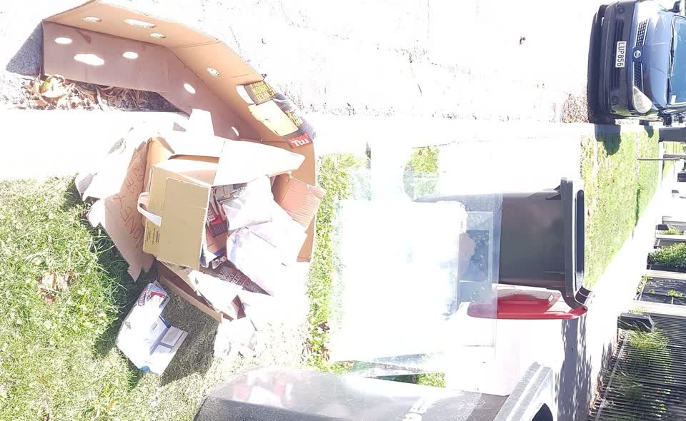 The photograph attached to this rubbish/recycling report