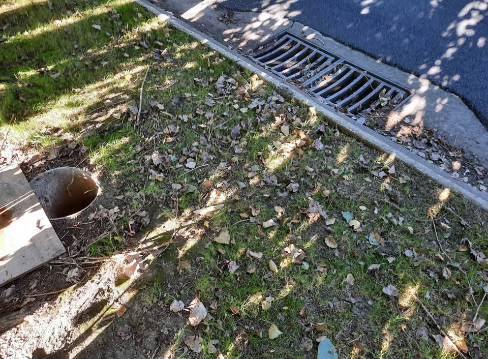 The photograph attached to this wastewater/stormwater report