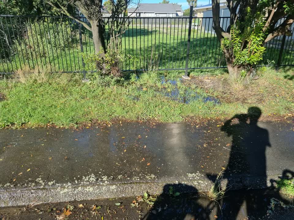 The photograph attached to this water leak report