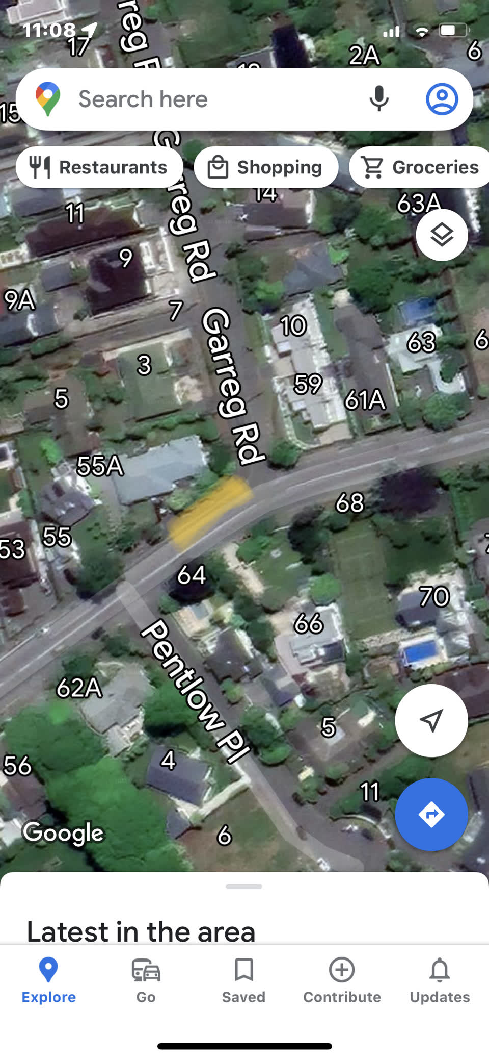 The photograph attached to this roading/streets report