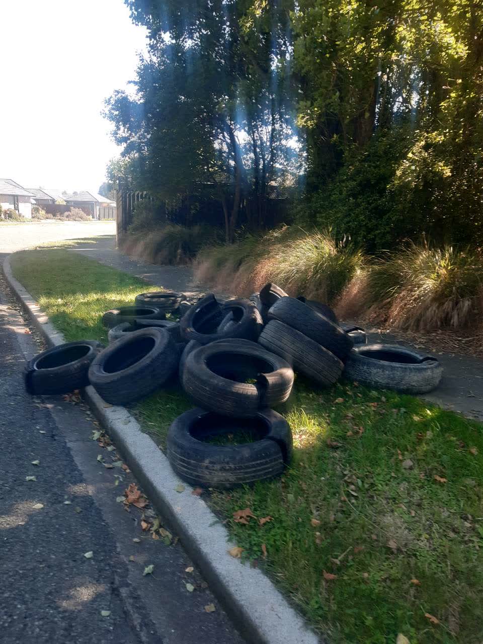 The photograph attached to this roading/streets report
