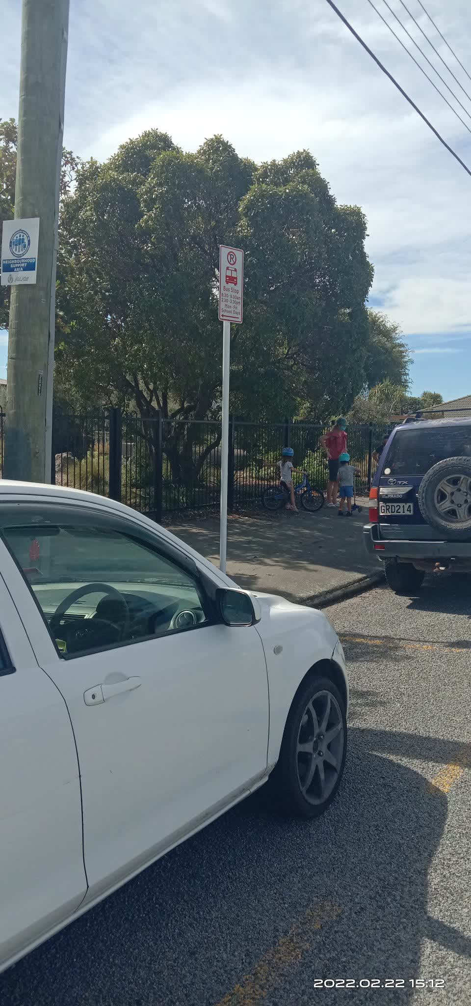 The photograph attached to this roading/streets report
