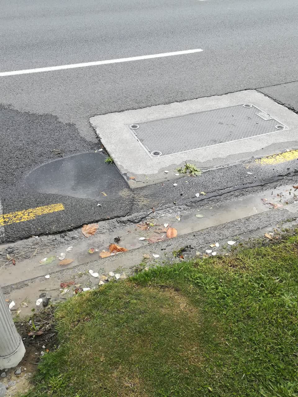 The photograph attached to this water leak report
