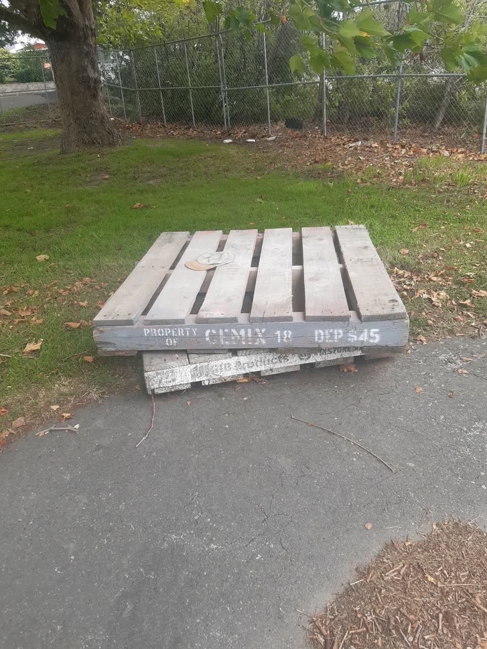 The photograph attached to this rubbish/recycling report