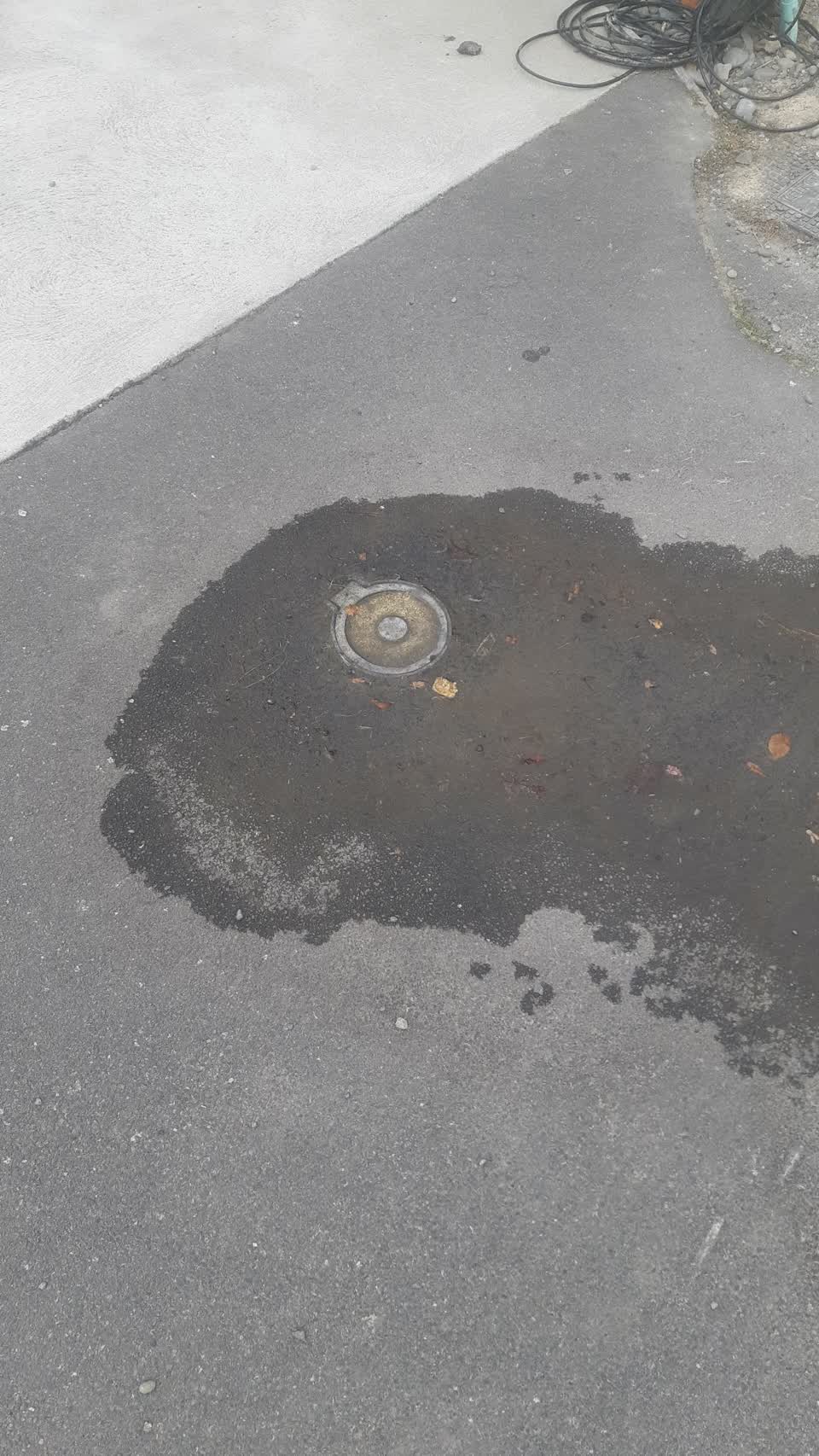 The photograph attached to this water leak report