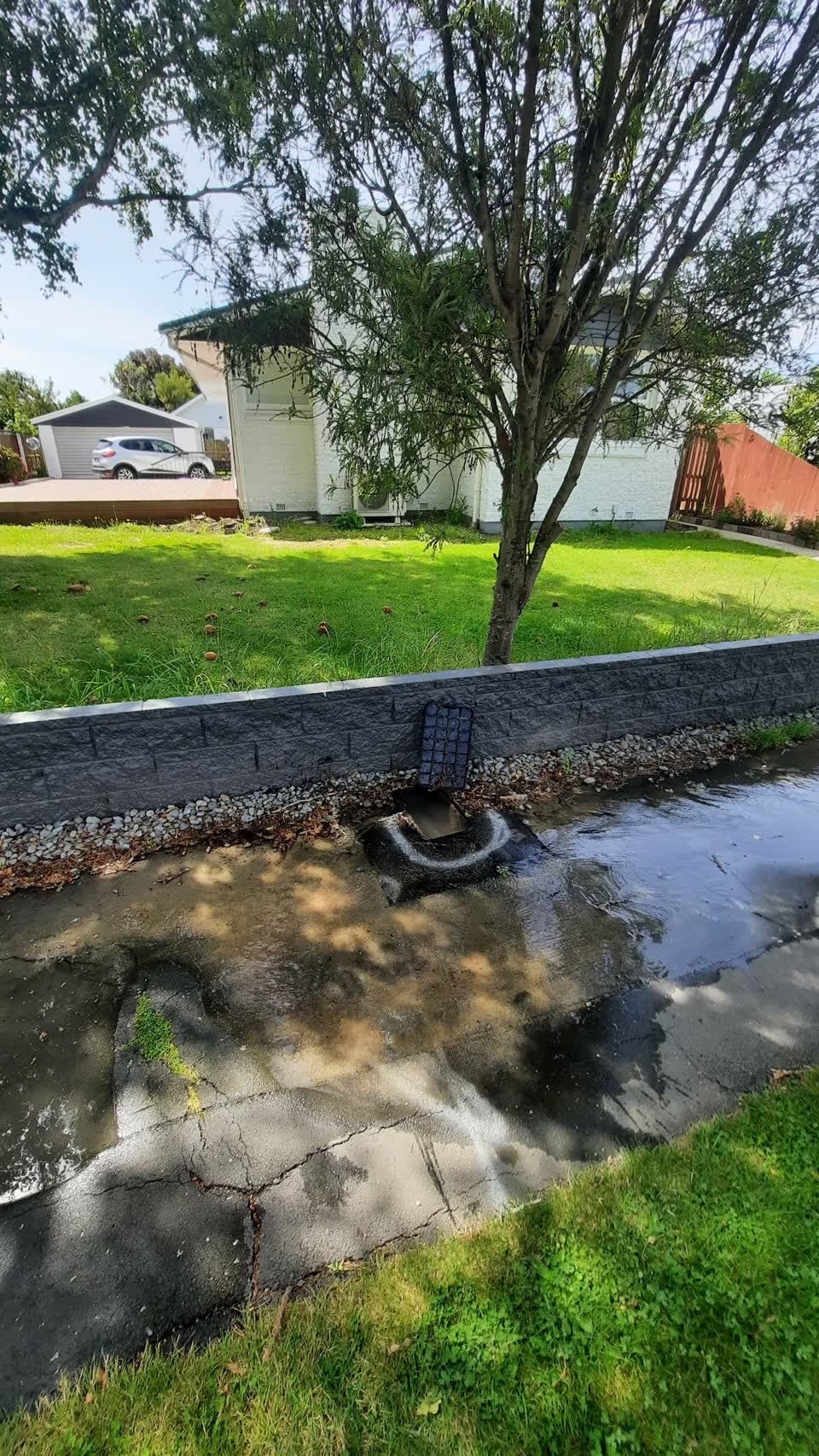 The photograph attached to this water leak report