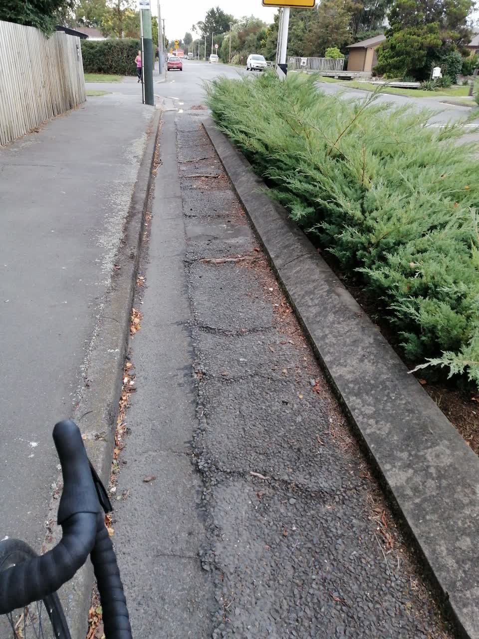The photograph attached to this roading/streets report
