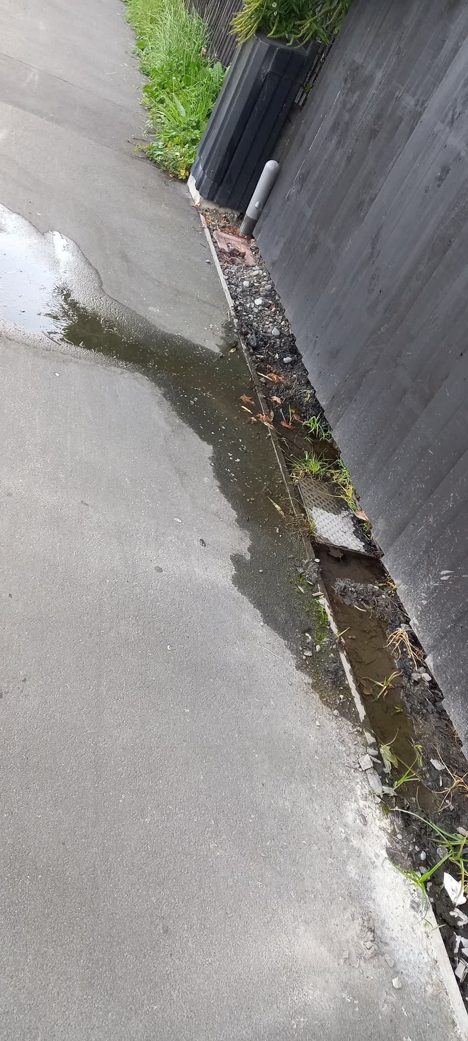 The photograph attached to this water leak report