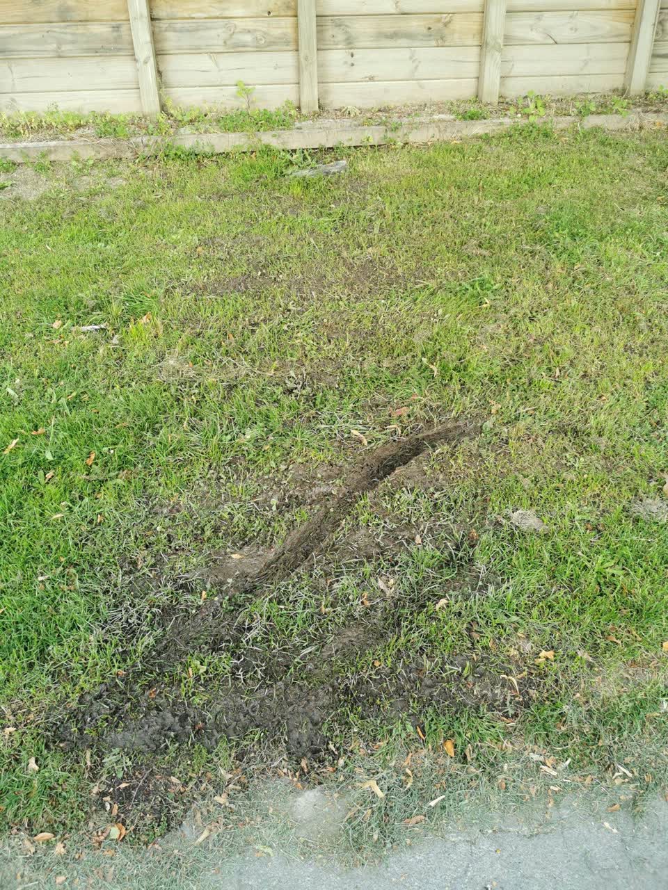 The photograph attached to this water leak report