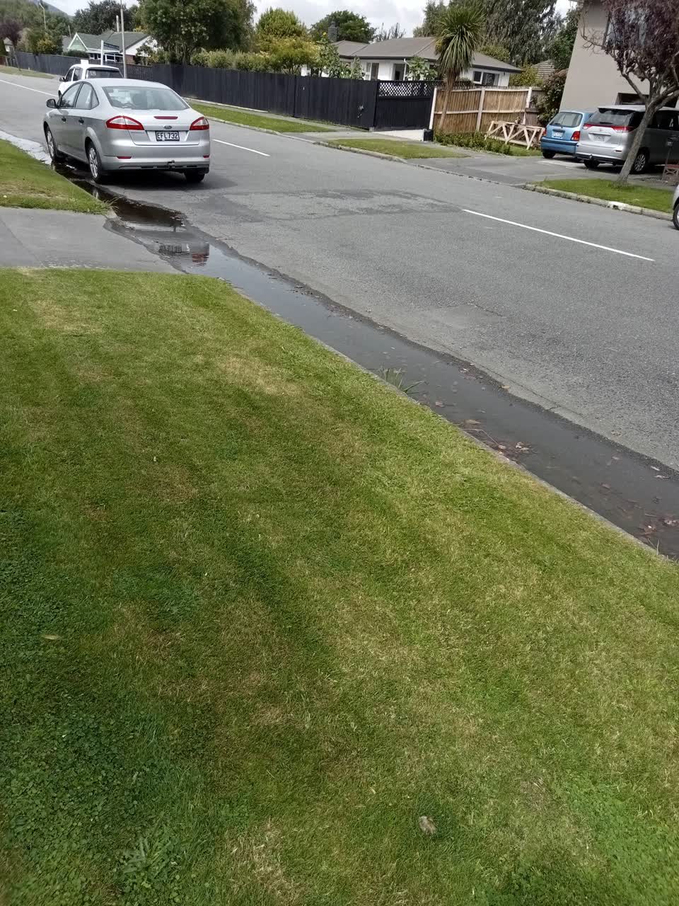 The photograph attached to this water leak report
