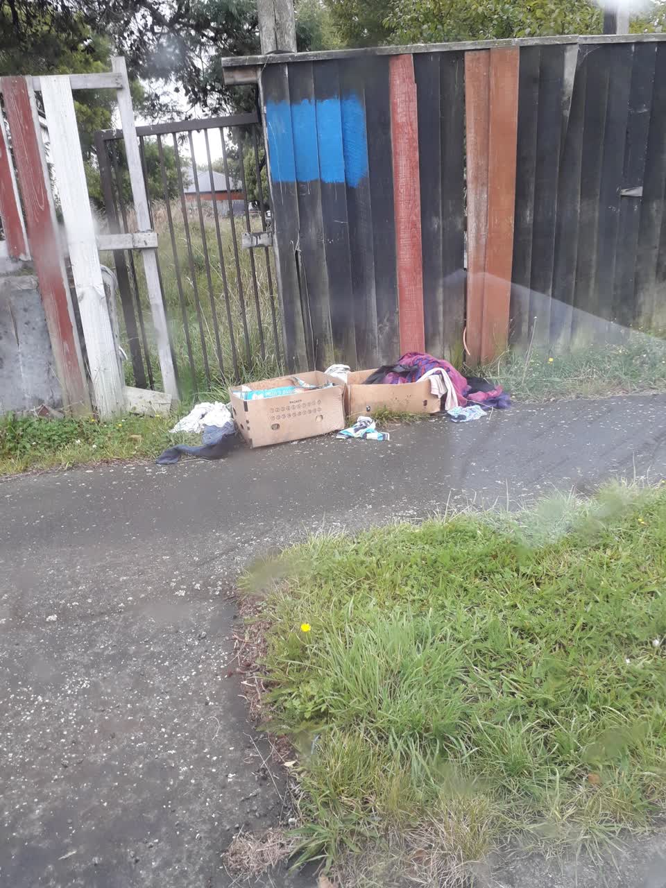 The photograph attached to this rubbish/recycling report