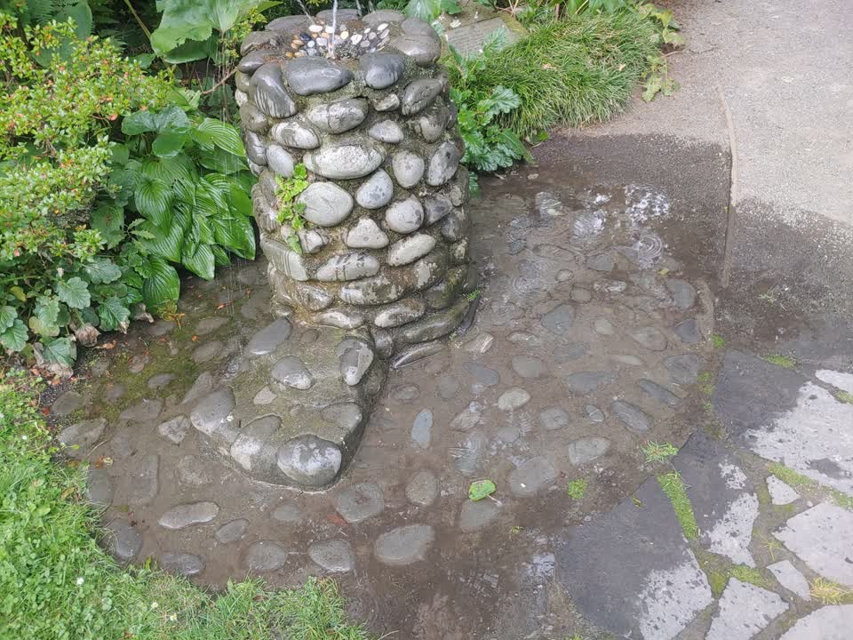The photograph attached to this water leak report