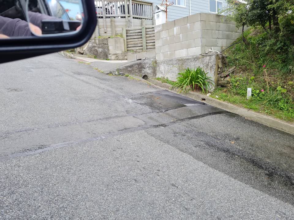 The photograph attached to this water leak report