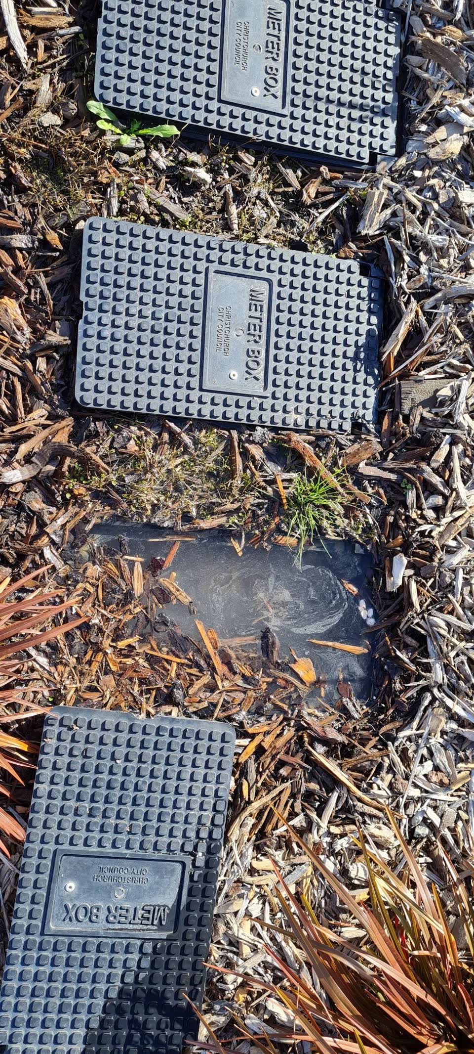 The photograph attached to this water leak report