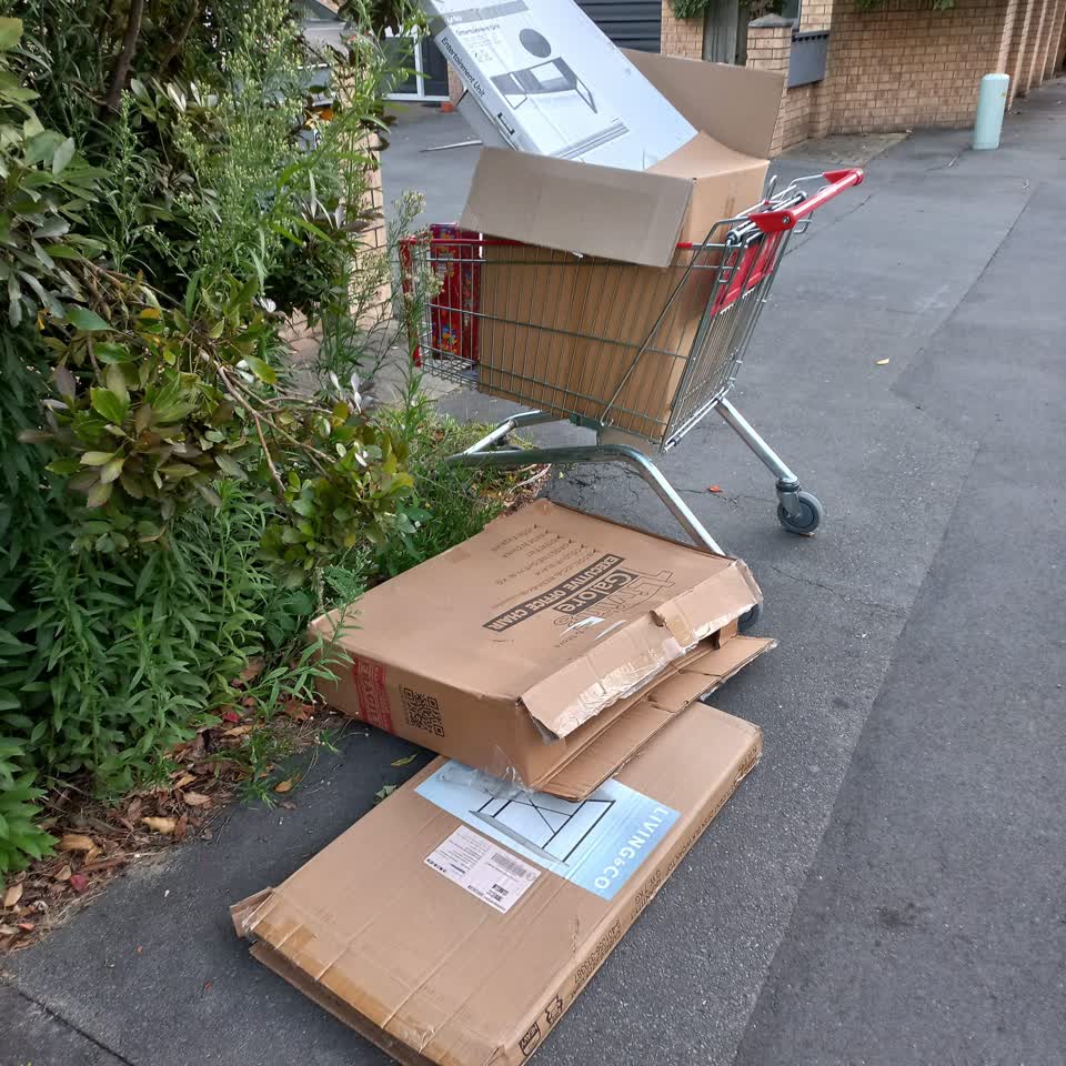 The photograph attached to this rubbish/recycling report