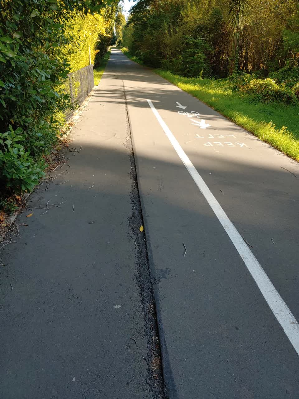 The photograph attached to this roading/streets report