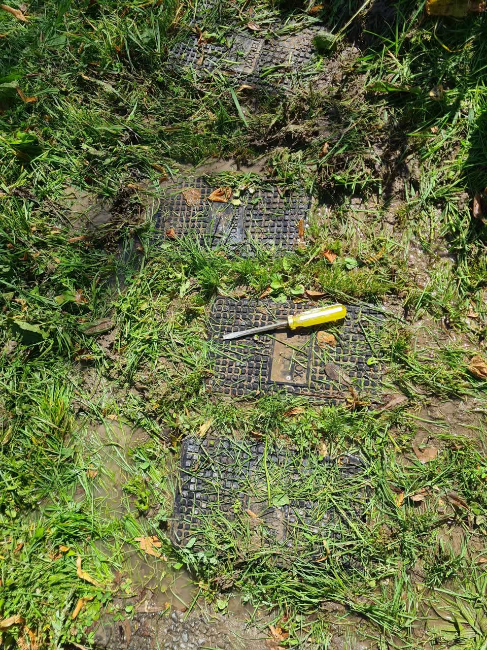 The photograph attached to this water leak report