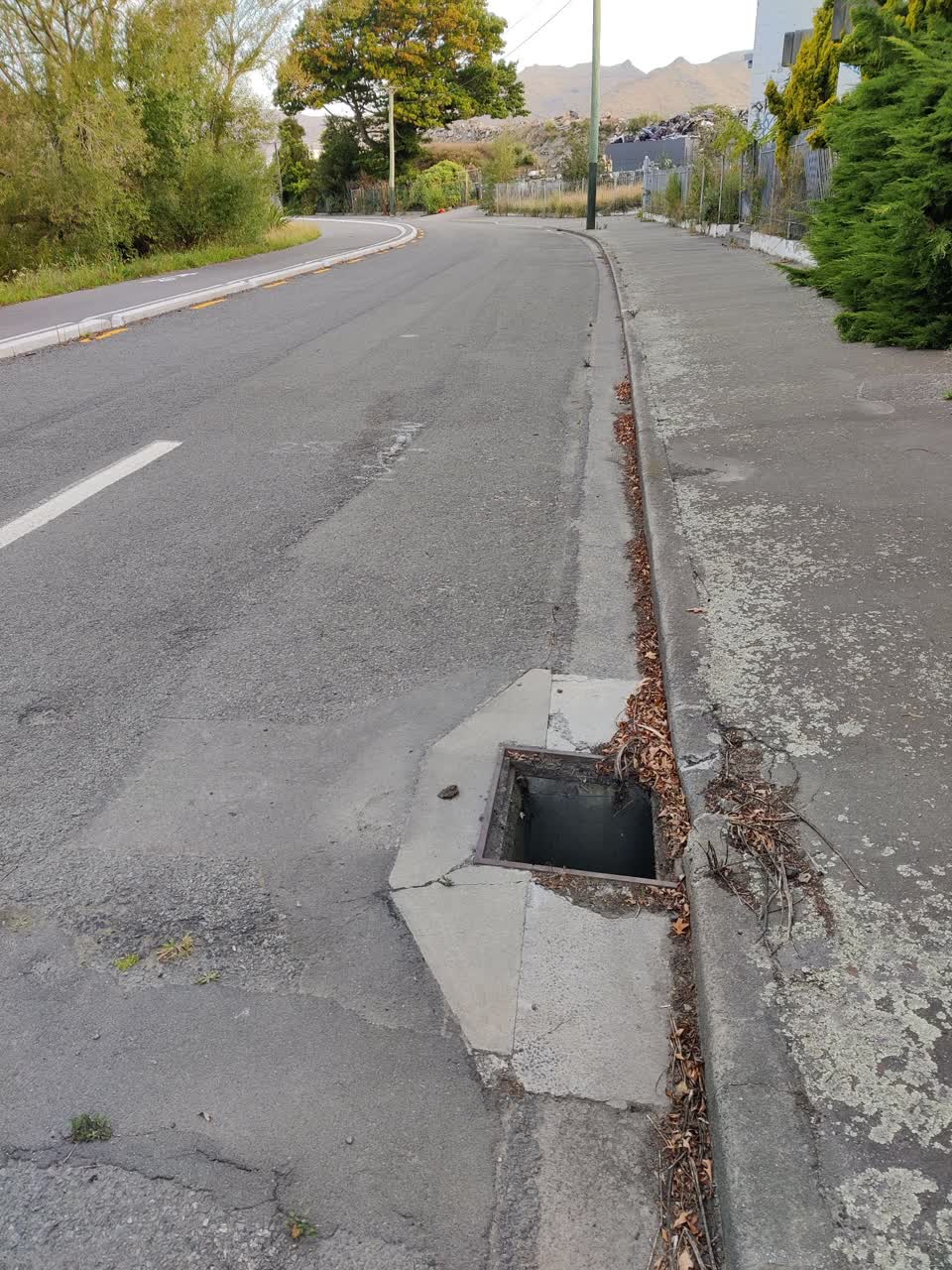The photograph attached to this wastewater/stormwater report