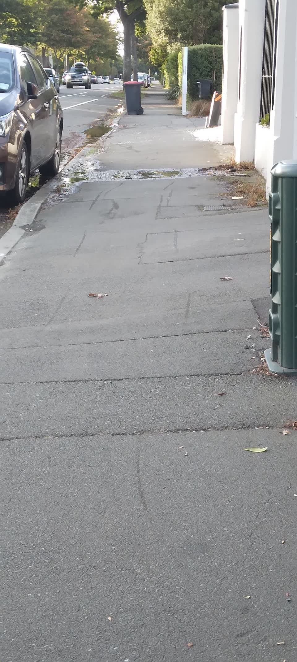 The photograph attached to this water leak report