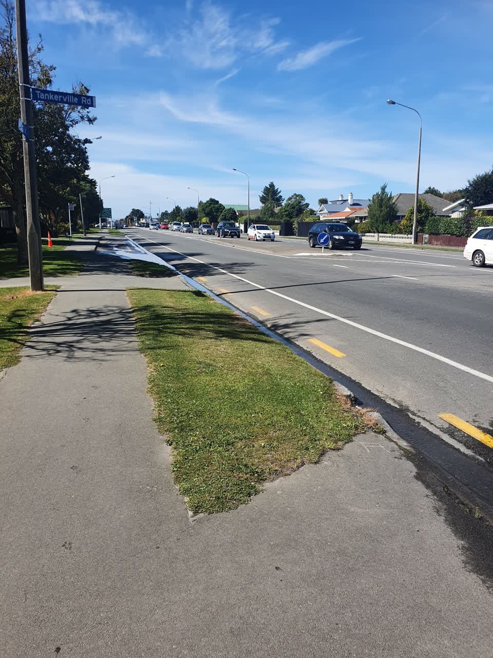 The photograph attached to this water leak report