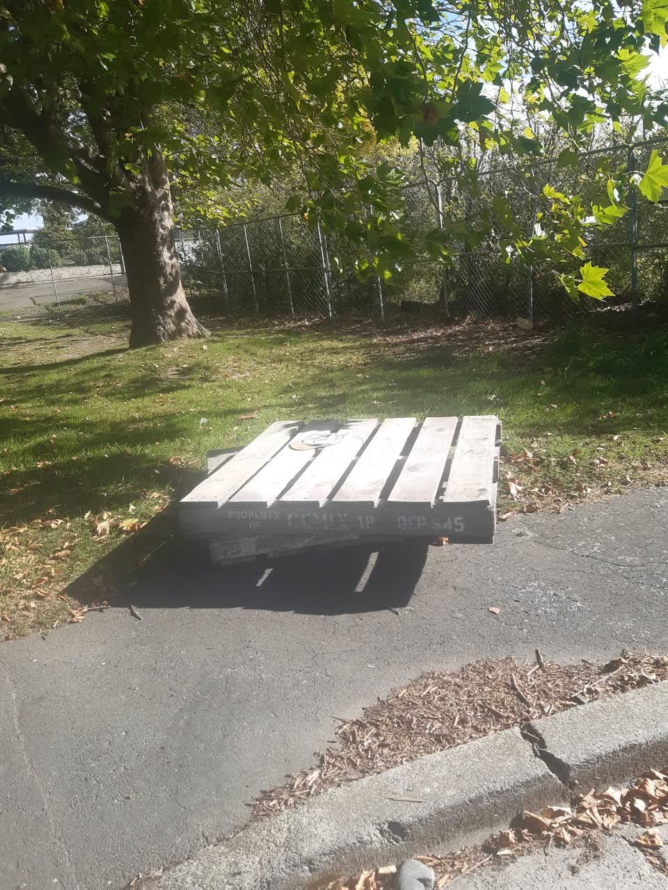 The photograph attached to this rubbish/recycling report