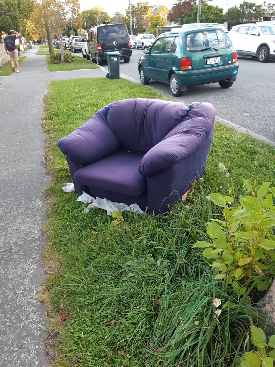 The photograph attached to this rubbish/recycling report