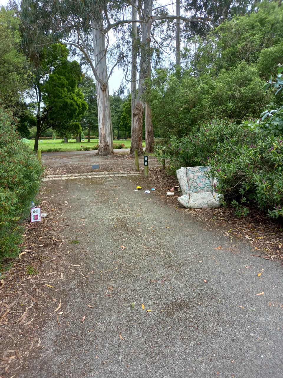 The photograph attached to this parks report