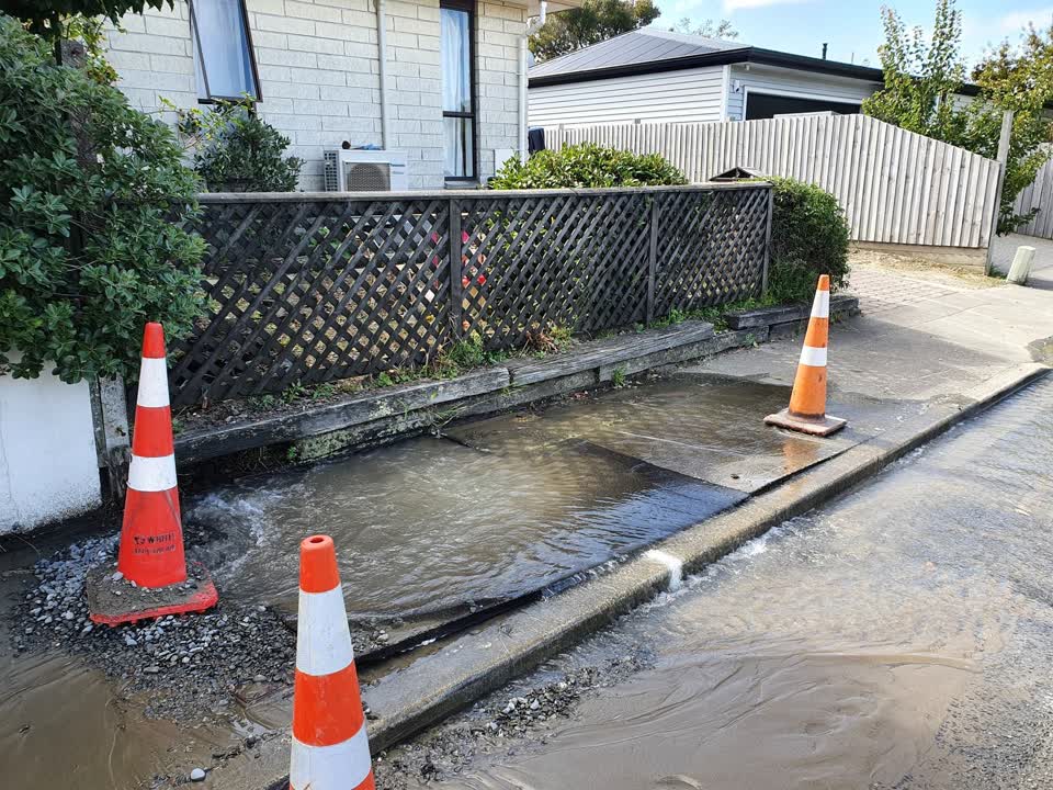 The photograph attached to this water leak report