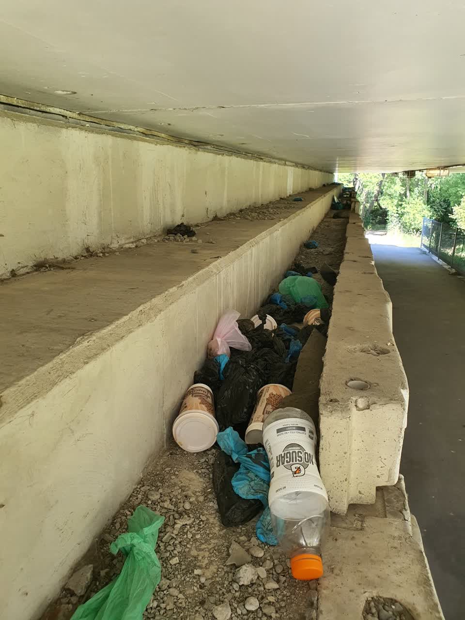 The photograph attached to this rubbish/recycling report