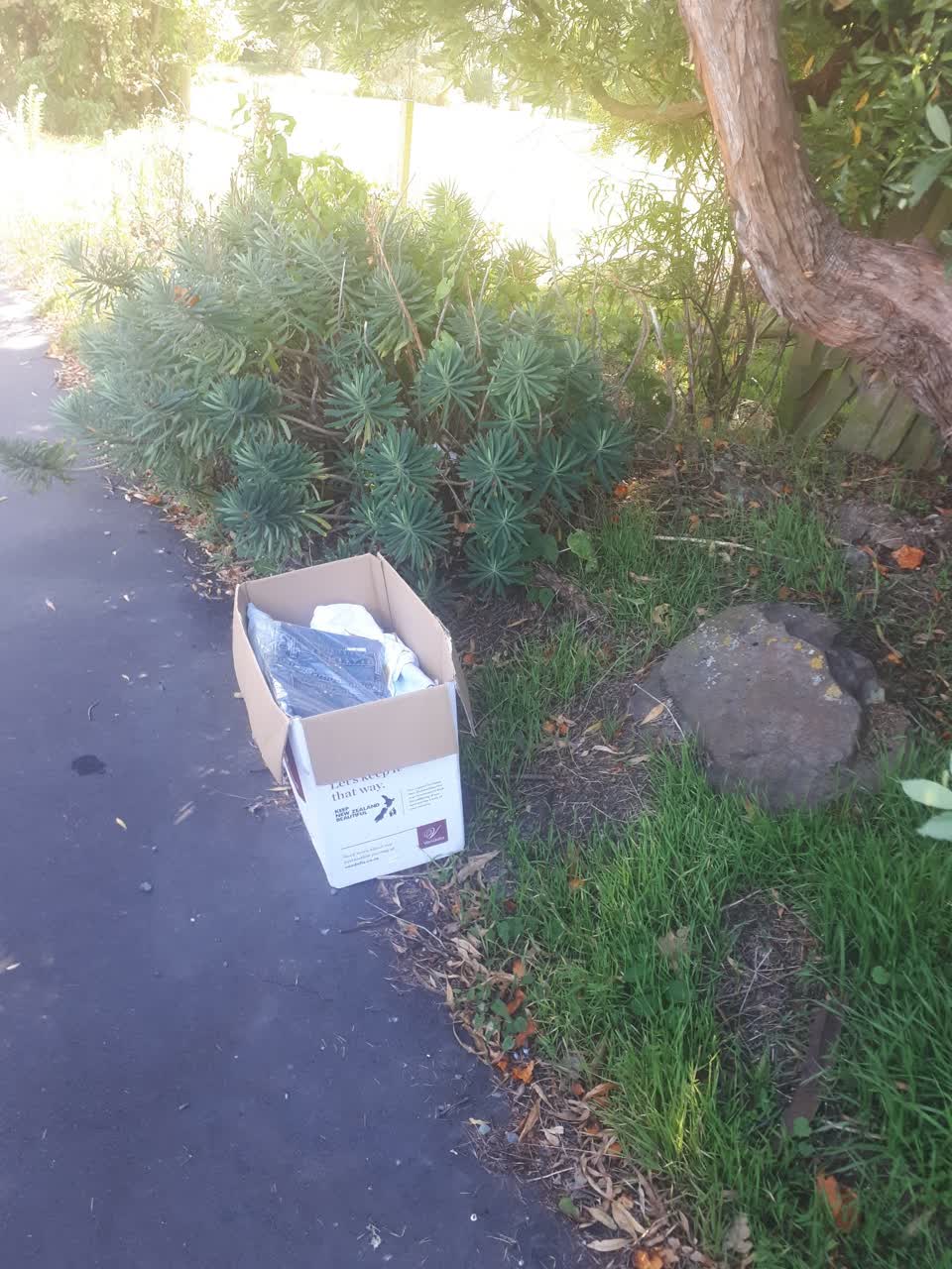 The photograph attached to this rubbish/recycling report