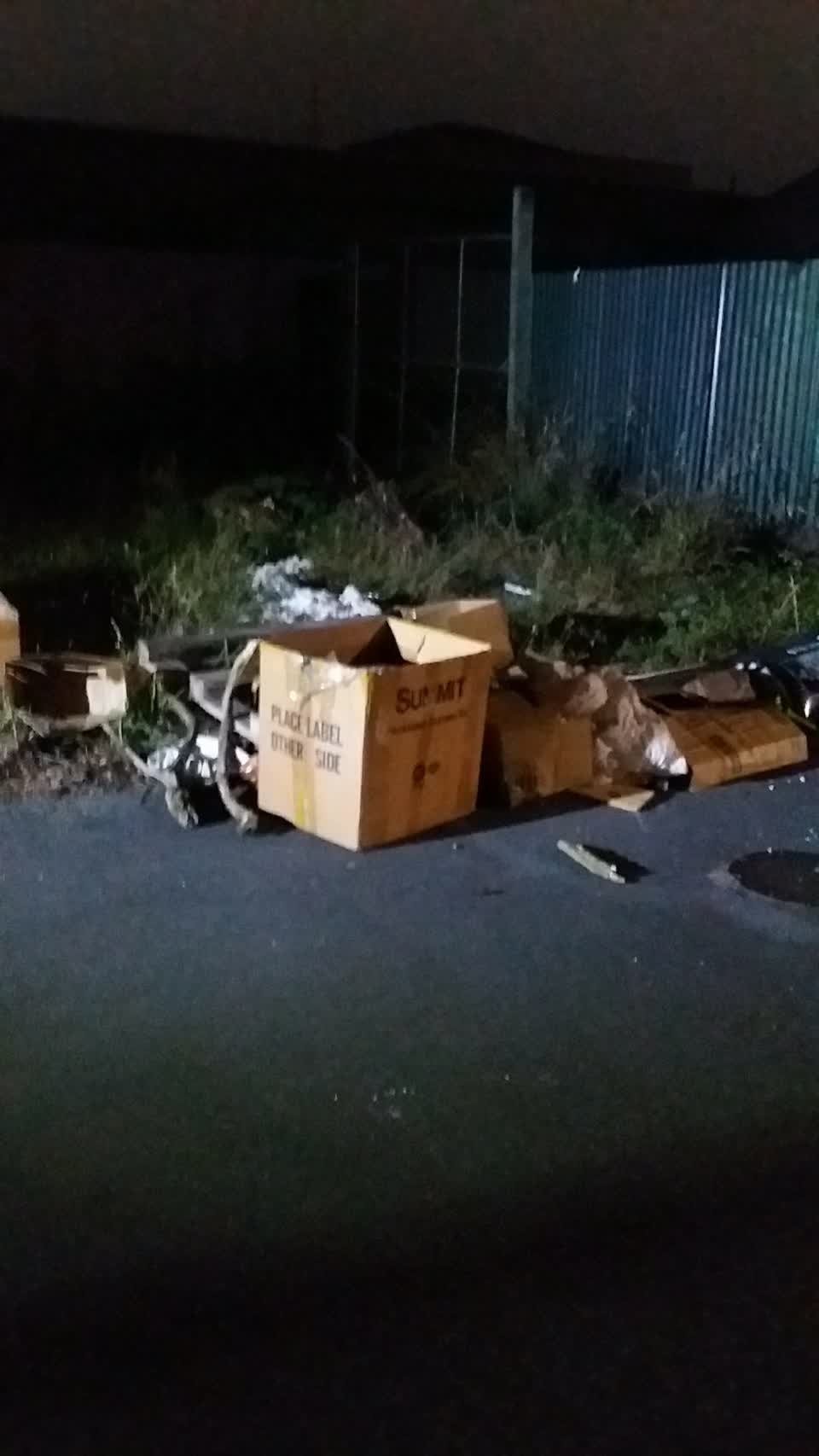 The photograph attached to this rubbish/recycling report