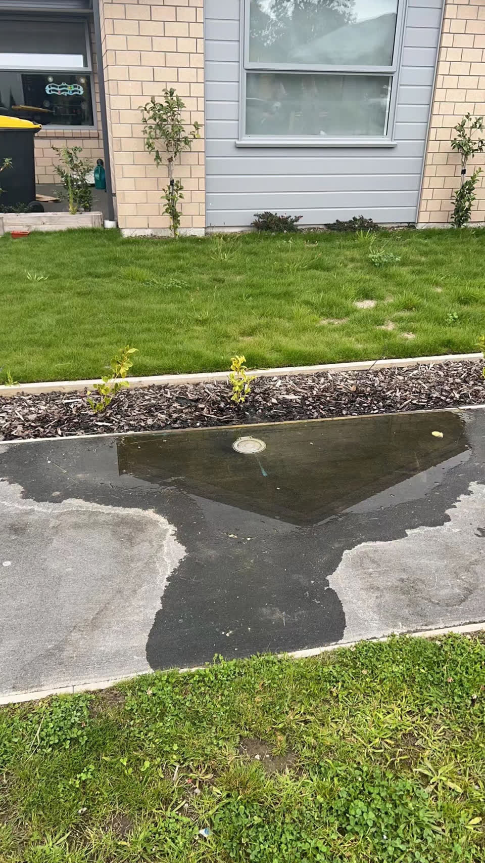 The photograph attached to this water leak report