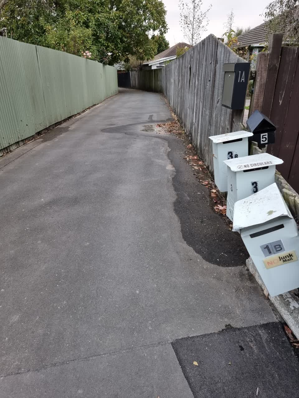 The photograph attached to this water leak report