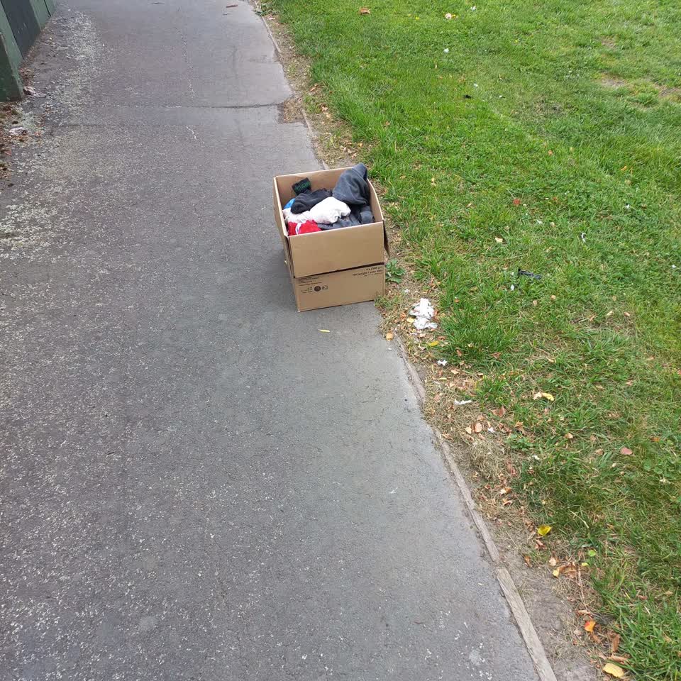 The photograph attached to this rubbish/recycling report