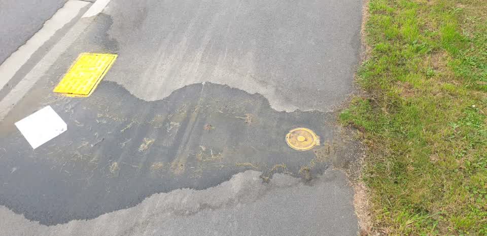 The photograph attached to this water leak report