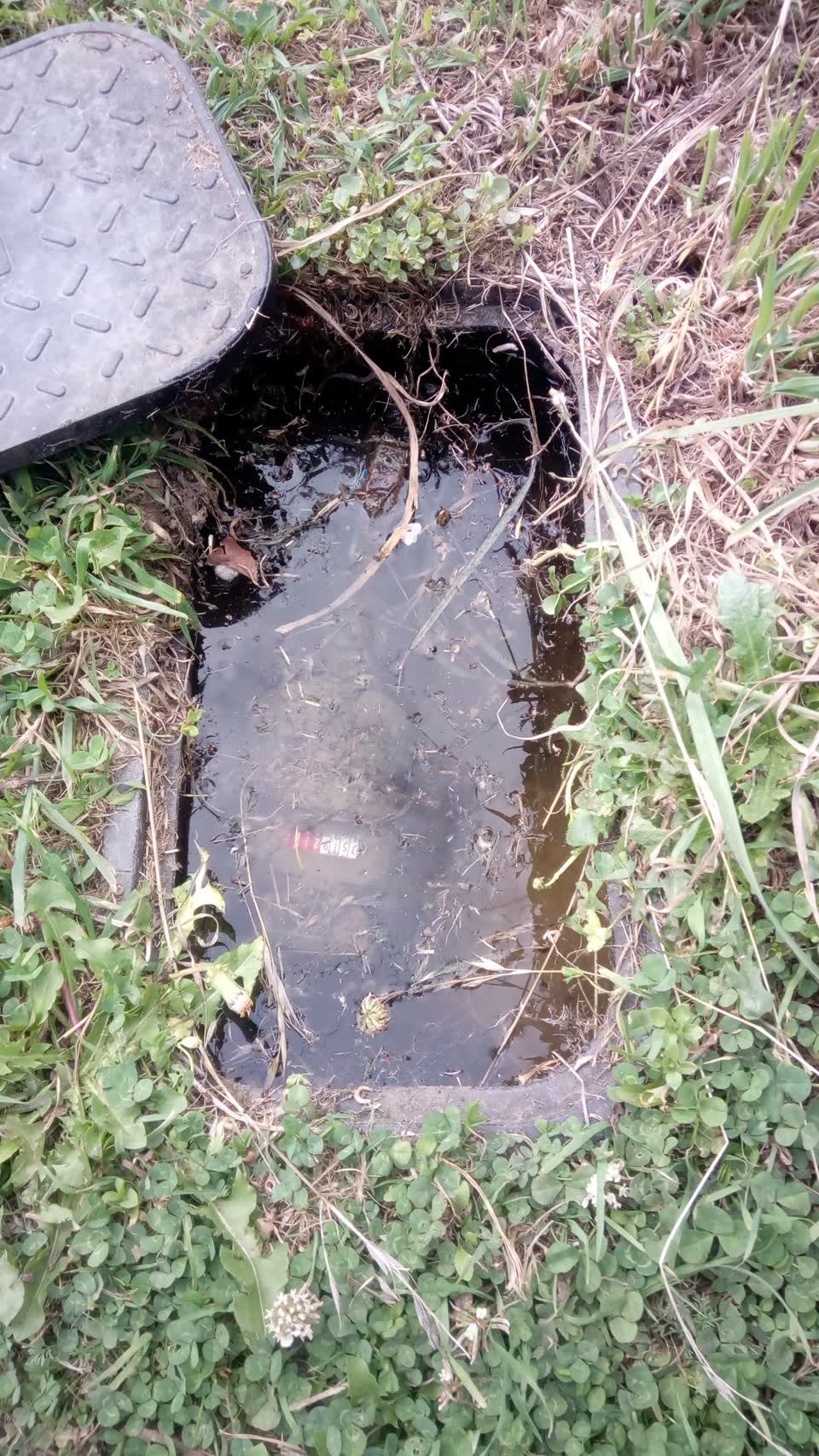 The photograph attached to this water leak report