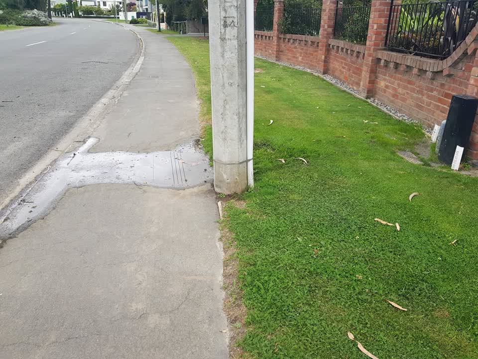 The photograph attached to this water leak report