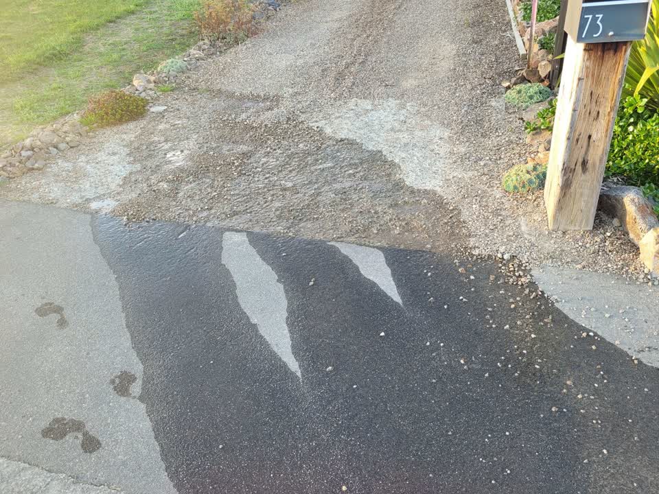 The photograph attached to this water leak report
